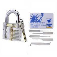James Bond Credit Card Set & Practice Padlock