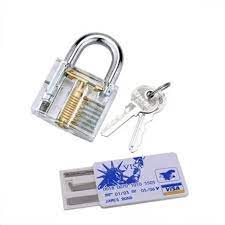 James Bond Credit Card Set & Practice Padlock